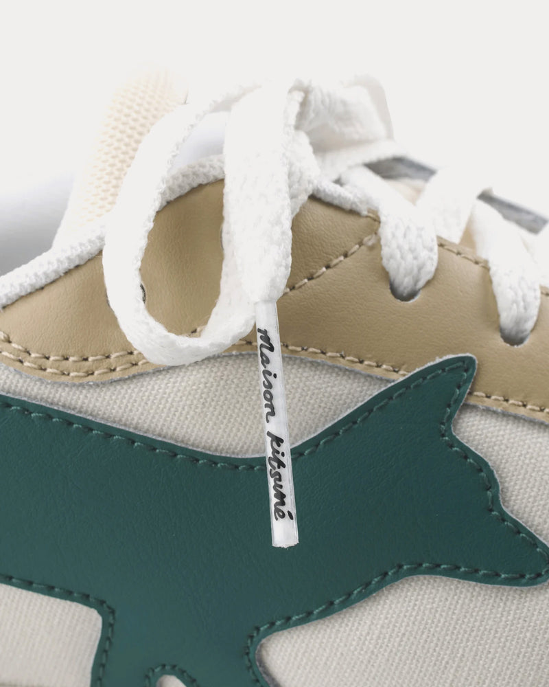 Maison Kitsuné Chiru Leather Pine Low Top Sneakers - 5