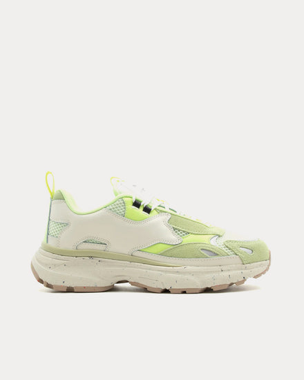 そら Maison Kitsuné Unisex Sora Runners Acid Lime / White Low Top Sneakers