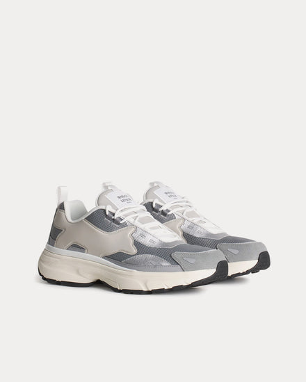 Maison Kitsuné Sora Runners Silver / Patina Grey / Latte Low Top Sneakers - 3