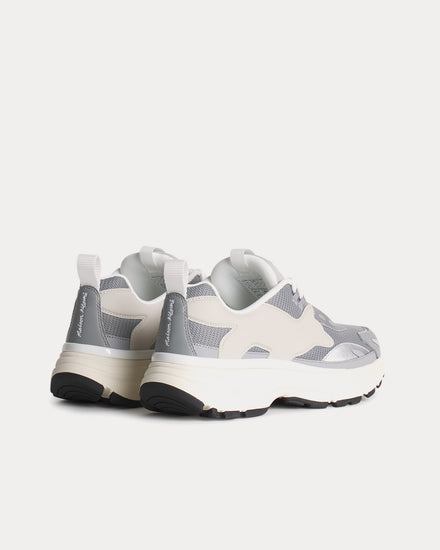 Maison Kitsuné Sora Runners Silver / Patina Grey / Latte Low Top Sneakers - 4