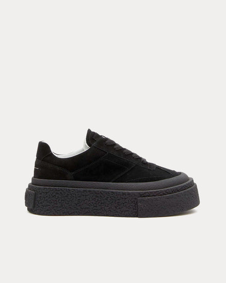 MM6 Maison Margiela Gambetta Black Low Top Sneakers - 1