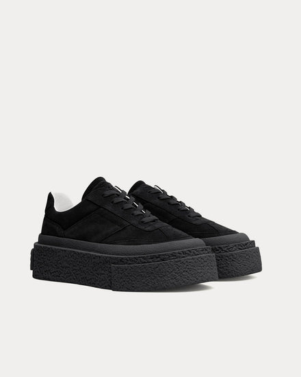 MM6 Maison Margiela Gambetta Black Low Top Sneakers - 2