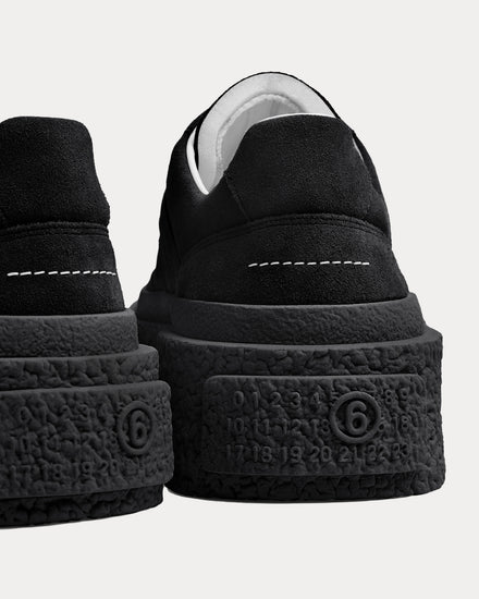 MM6 Maison Margiela Gambetta Black Low Top Sneakers - 4