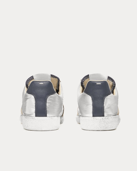 Maison Margiela Replica Iridescent Silver Low Top Sneakers - 4