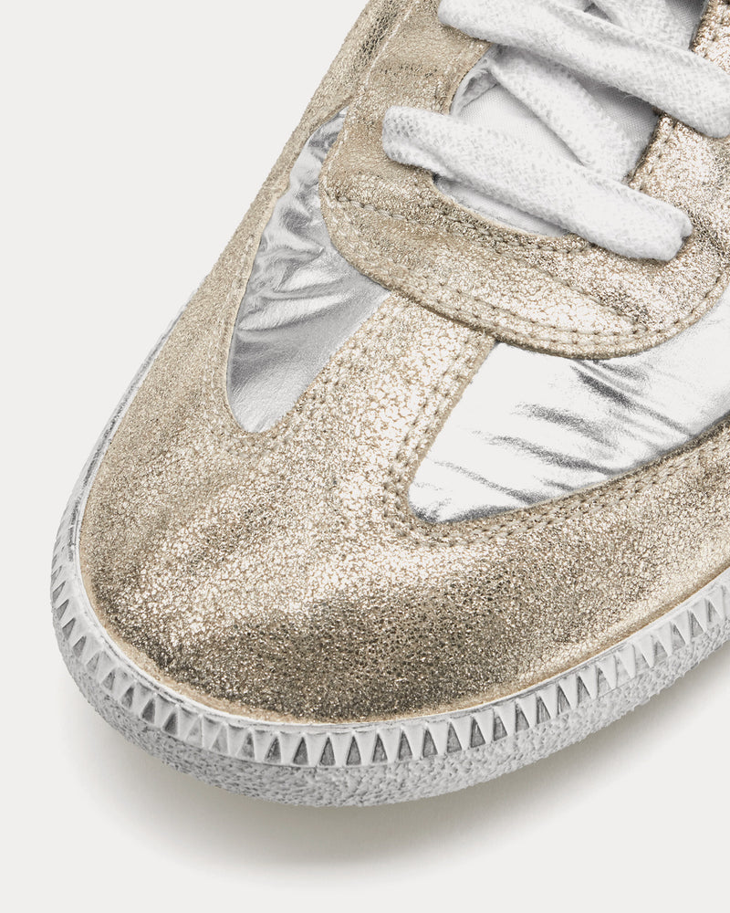 Maison Margiela Replica Iridescent Silver Low Top Sneakers - 5