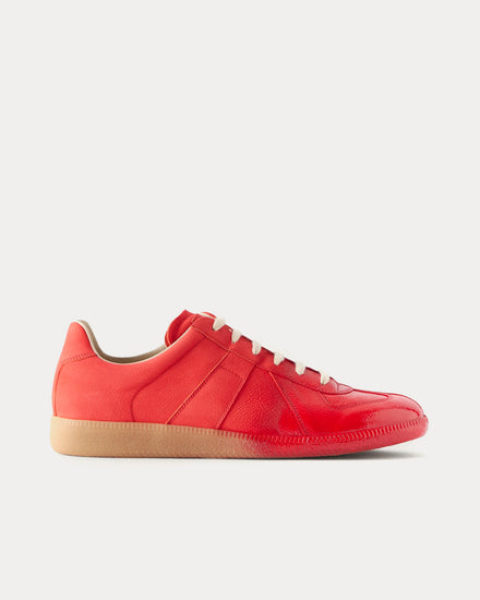 Maison Margiela Replica Dégradé Red Low Top Sneakers - 1