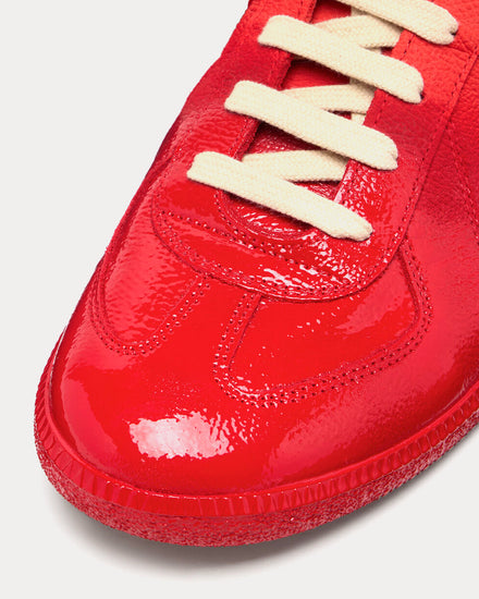 Maison Margiela Replica Dégradé Red Low Top Sneakers - 4