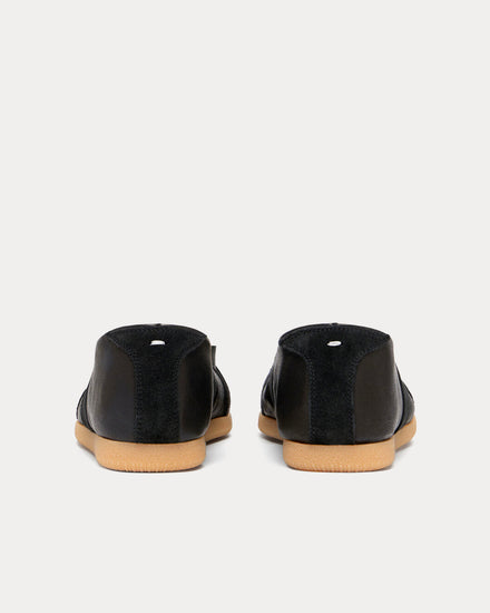 Maison Margiela Replica Soft Laced Ballet Black Slip On Sneakers - 4
