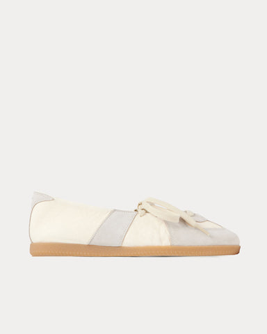 Maison Margiela Replica Soft Laced Ballet White Slip On Sneakers
