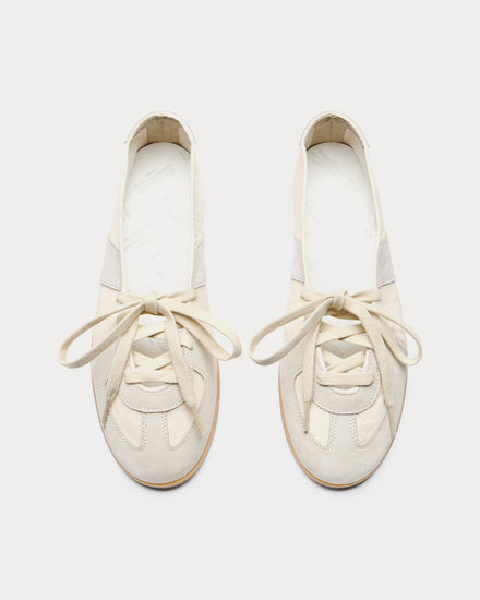 Maison Margiela Replica Soft Laced Ballet White Slip On Sneakers - 2