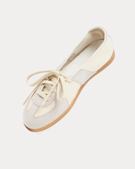 Maison Margiela Replica Soft Laced Ballet White Slip On Sneakers - 3