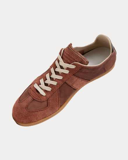 Maison Margiela Replica Soft Adobe Brown Low Top Sneakers - 3