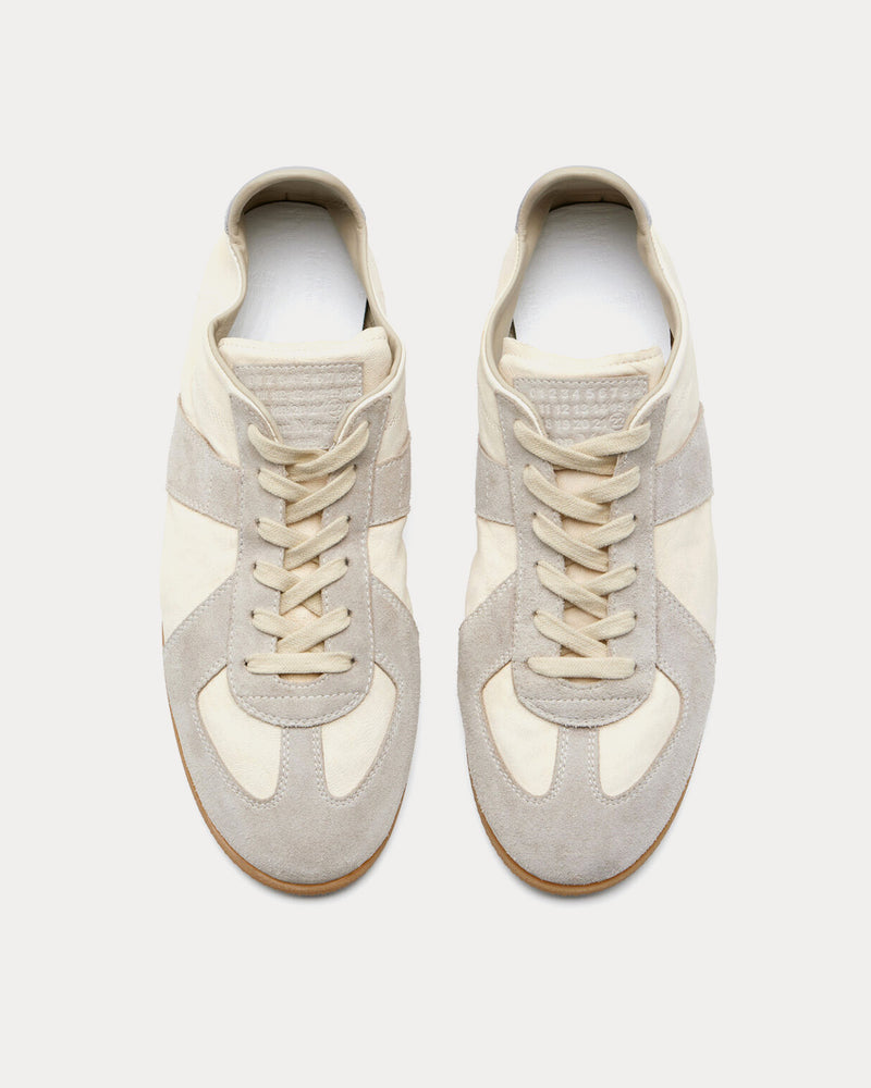 Maison Margiela Men's Replica Soft Cream Low Top Sneakers
