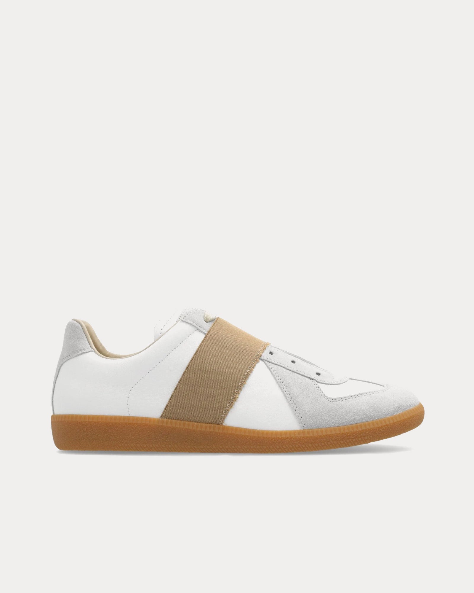 Maison Margiela - Replica Elasticated Band White / Light Grey / Beige Low Top Sneakers