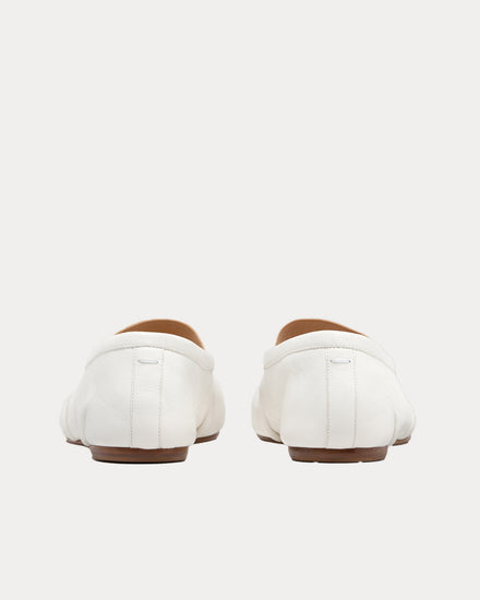 Maison Margiela Tabi Elastic Band Ballerina Ivory White Flats - 3