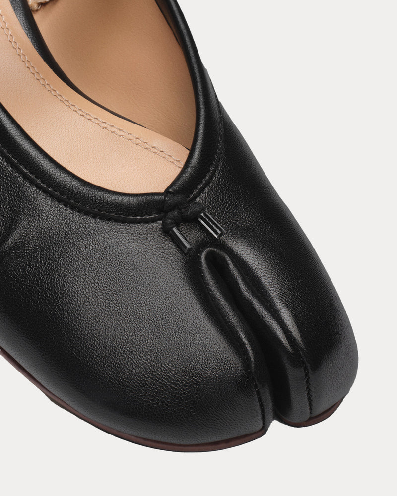 Maison Margiela Tabi Elastic Band Ballerina Black Flats - 5