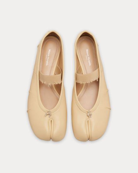 Maison Margiela Tabi Elastic Band Ballerina Nude Flats - 2