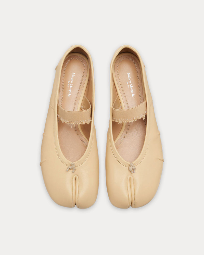 Maison Margiela Tabi Elastic Band Ballerina Nude Flats - 2