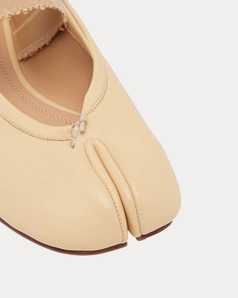 Maison Margiela Tabi Elastic Band Ballerina Nude Flats - 4
