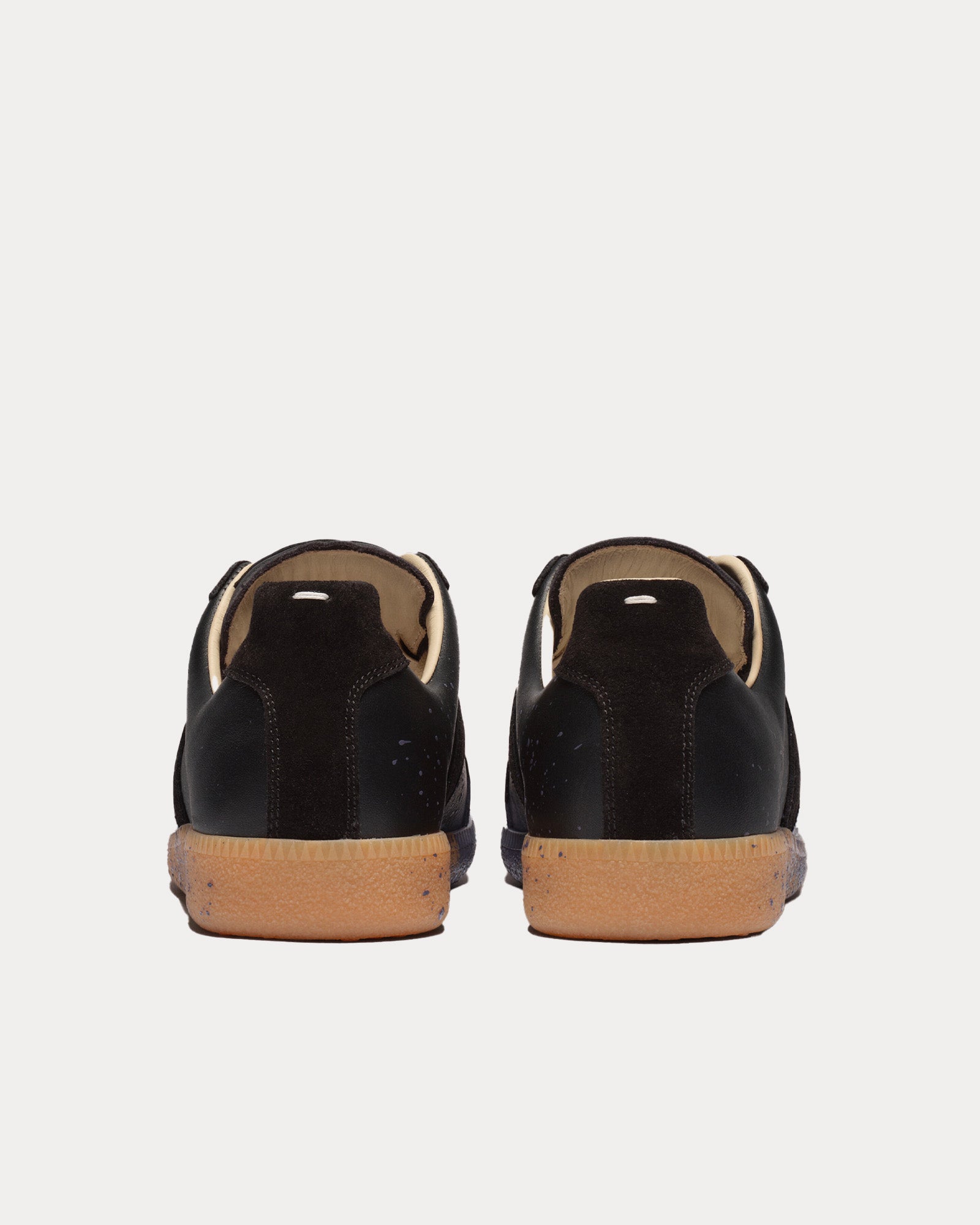 Maison Margiela - Paint Replica Black / Pewter Low Top Sneakers