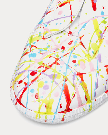 Maison Margiela Future Paint Splatter White Low Top Sneakers - 5