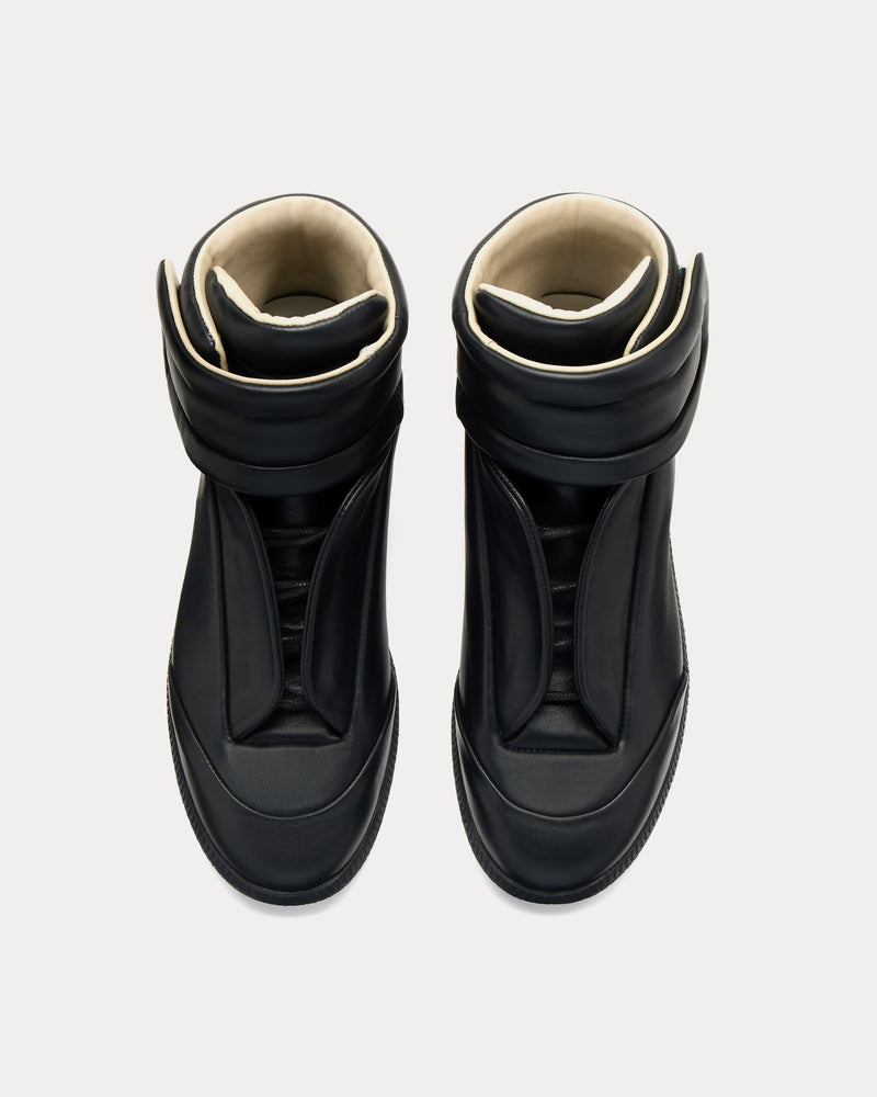 Maison Margiela Future Sneaker Black Mid Top Sneakers - 2