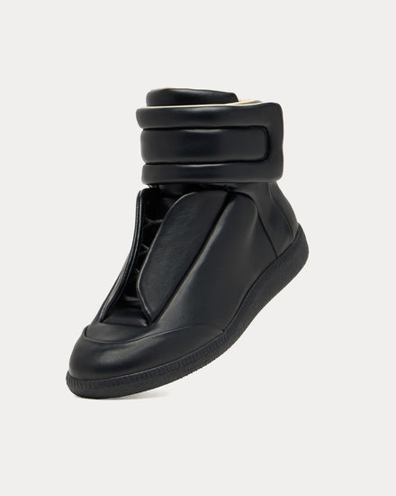 Maison Margiela Future Sneaker Black Mid Top Sneakers - 4