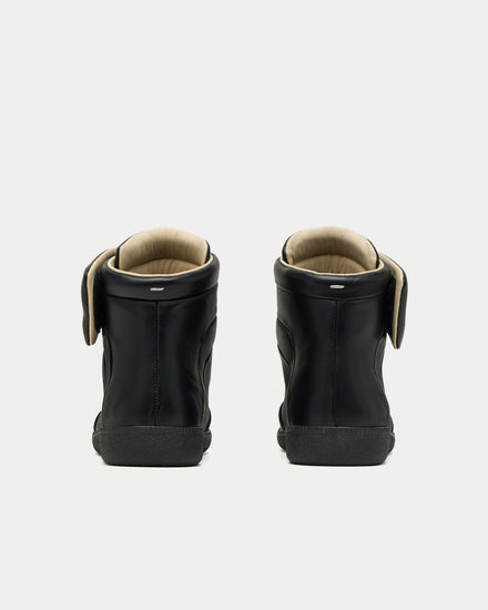 Maison Margiela Future Sneaker Black Mid Top Sneakers - 5