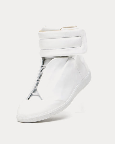 Maison Margiela Future Sneaker White Mid Top Sneakers - 3