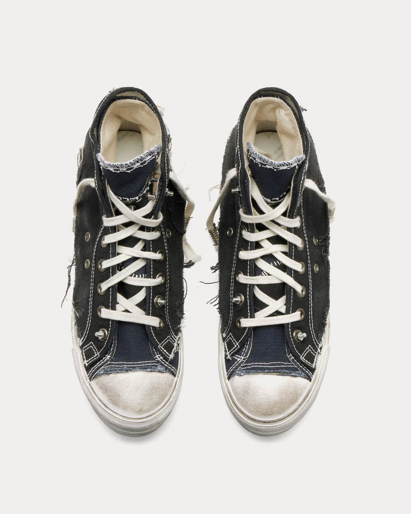 Maison Margiela Loved To Death Blue / Black High Top Sneakers - 2