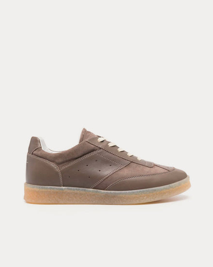 MM6 Maison Margiela 6 Court Coffee Brown Low Top Sneakers - 1