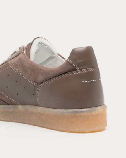 MM6 Maison Margiela 6 Court Coffee Brown Low Top Sneakers - 3
