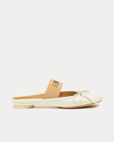 MM6 Maison Margiela Anatomic Ballerinas White Slip Ons