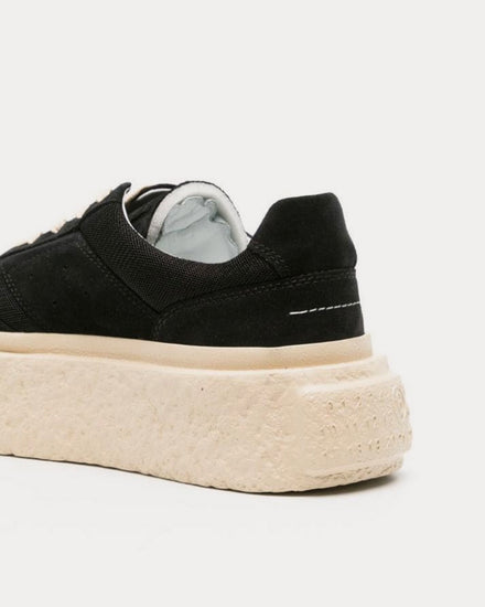 MM6 Maison Margiela Chunky Gambetta Suede Black Low Top Sneakers - 3