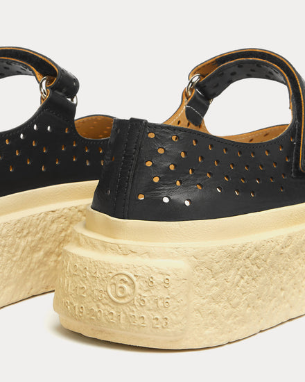 MM6 Maison Margiela Chunky Gambetta Black Slip On Sneakers - 3