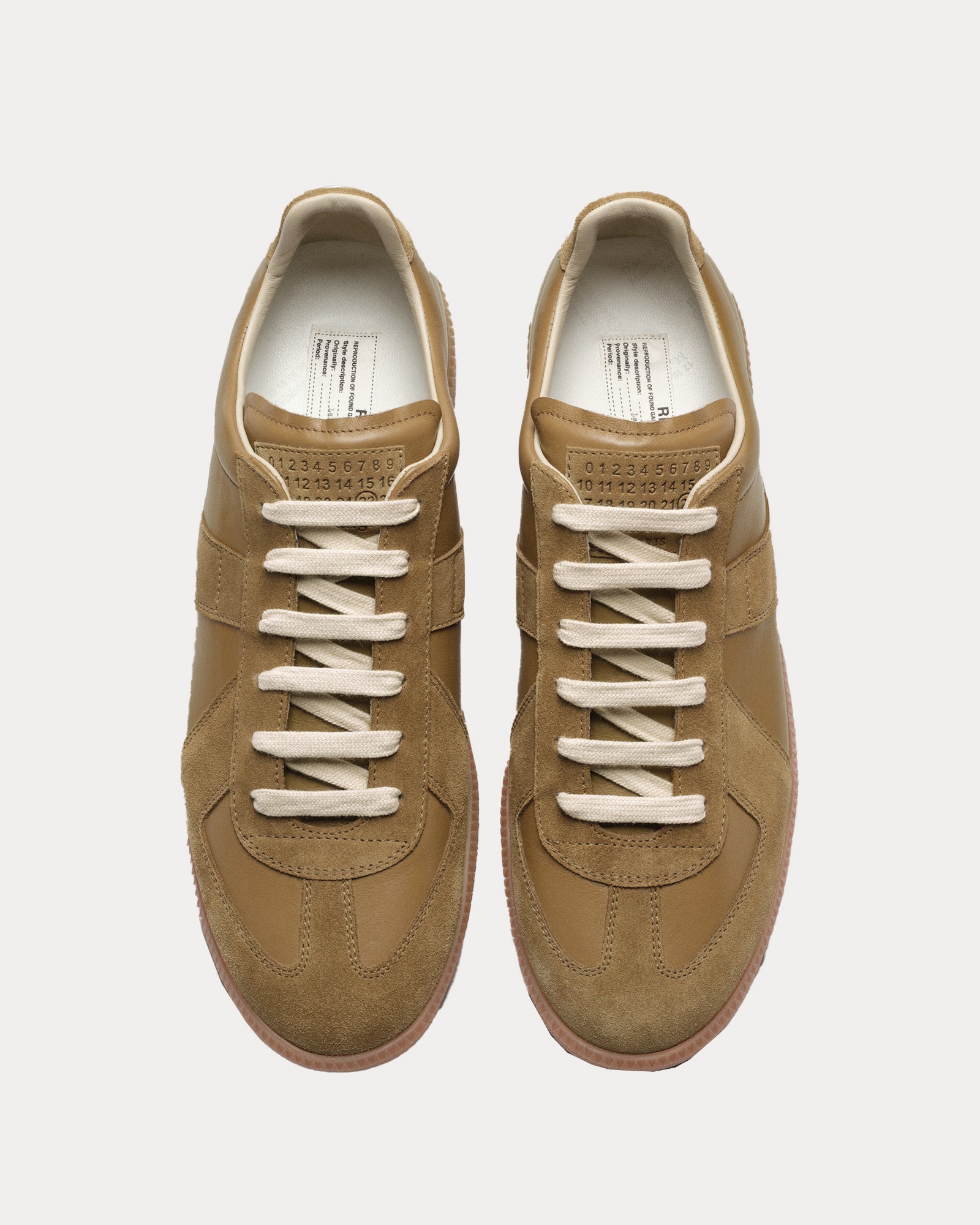 Maison Margiela - Replica Leather Swamp Low Top Sneakers