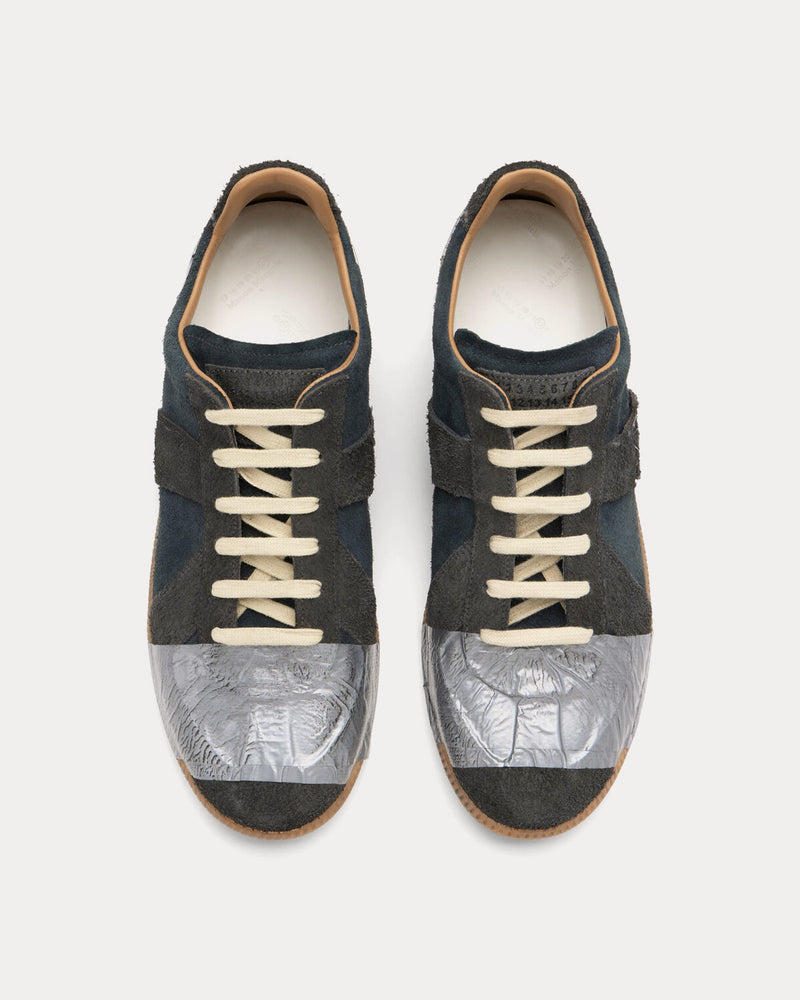 Maison Margiela Replica Tape Black Low Top Sneakers - 2