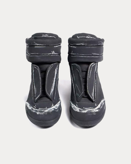 Maison Margiela Future Blackboard Black / White High Top Sneakers - 2