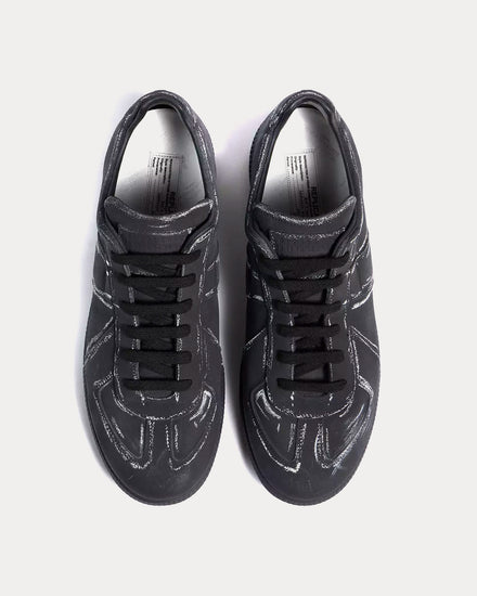 Maison Margiela Men's Replica Blackboard Black / White Low Top