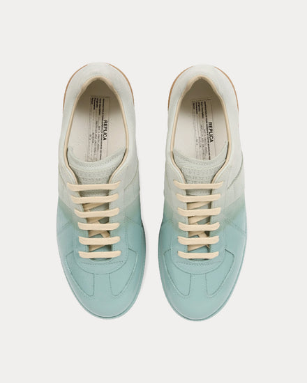 Maison Margiela Replica Dégradé Grey / Light Blue Low Top Sneakers - 2