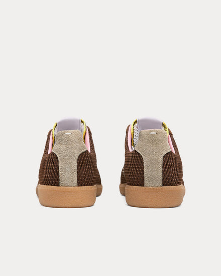 Maison Margiela Replica Mesh Brown Low Top Sneakers - 3