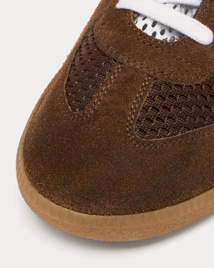 Maison Margiela Replica Mesh Brown Low Top Sneakers - 4