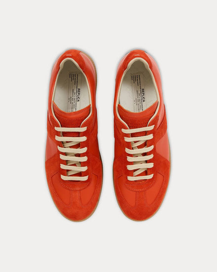 Maison Margiela Replica Orange Low Top Sneakers - 2