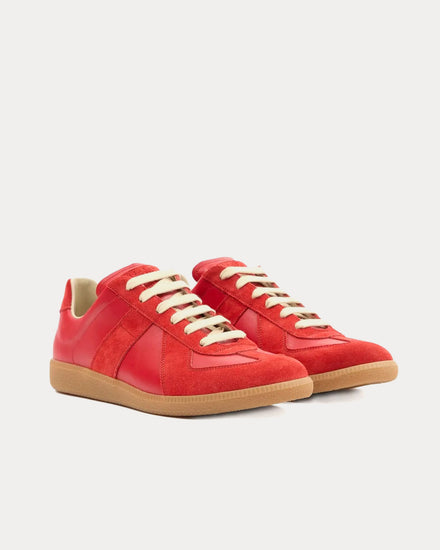 Maison Margiela Replica Red Low Top Sneakers - 3