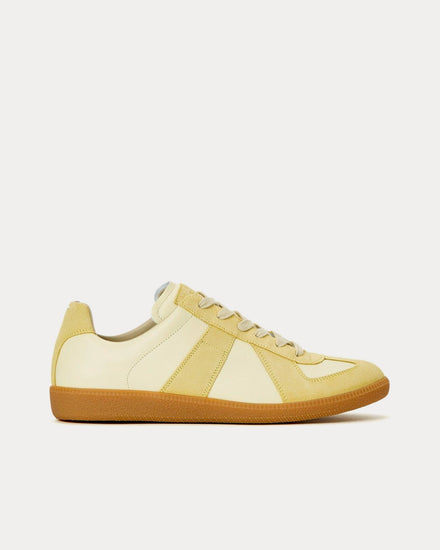Maison Margiela Replica Leather Lemon Low Top Sneakers - 1
