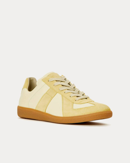 Maison Margiela Replica Leather Lemon Low Top Sneakers - 2