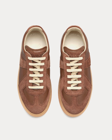 Maison Margiela Replica Wedge Adobe Brown Low Top Sneakers - 2