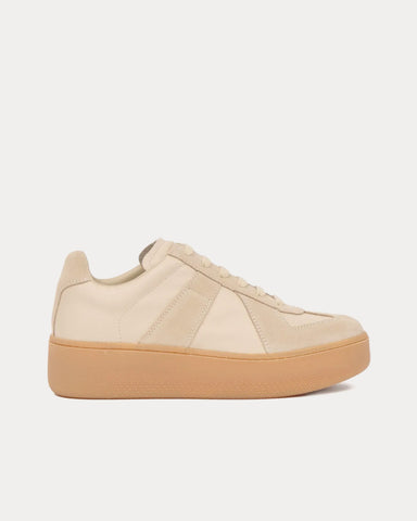 Maison Margiela Replica Wedge Beige Low Top Sneakers