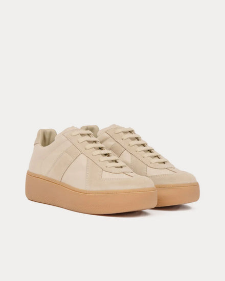 Maison Margiela Replica Wedge Beige Low Top Sneakers - 3