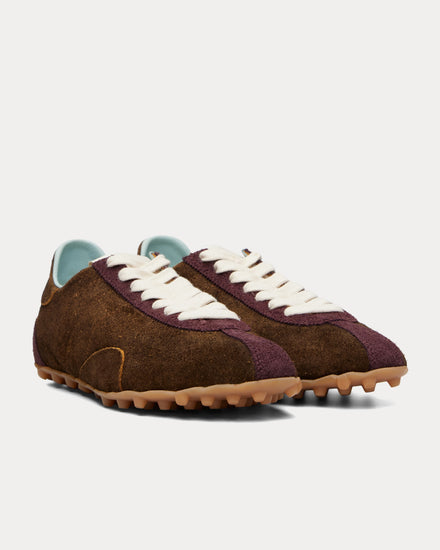 Maison Margiela Sprinters Suede Brown Shade / Mauve Low Top Sneakers - 2